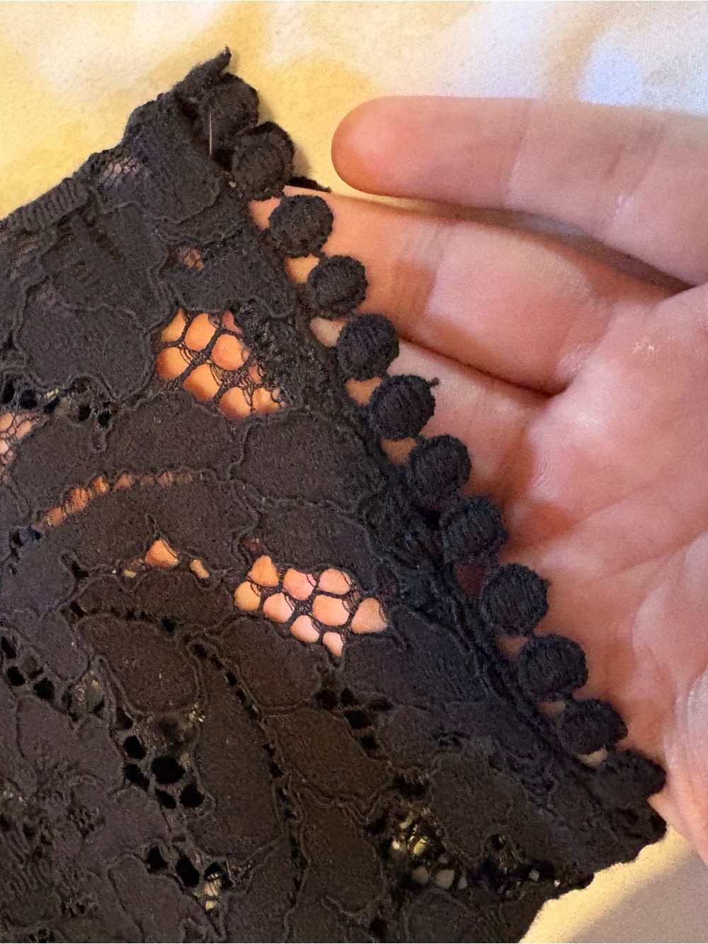 Express Black Lace Long-Sleeve Puff Dress with Waist Cutouts - Picture 8 of 12